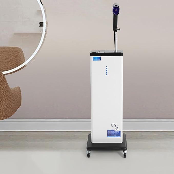 Multifunctional Hair Salon Nano Hair Steamer, 3-in-1 Professional Nanoscale Spray for Hair Care Hair Repair, 1300W Vertical Hairs Salon Nano Steamer with Bottom Wheels and Smart Touch Control