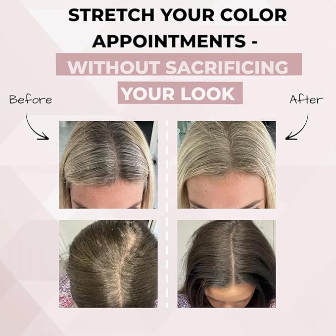 Rumi Cosmetiques HairMagic+ Root Touch Up Powder – Instant Gray Hair Coverage & Hairline Filler – Water-Resistant, Natural Finish, Nourishing Formula with Argan Oil & Vitamin E (Medium Brown)