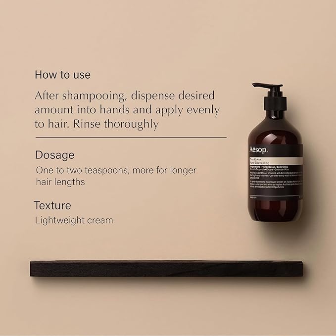 Aesop Conditioner Refill | Soften and Hydrate All Hair Types | Nourishing Formula Enriched With Amino Acids | Citrus, Earthy, Woody | 17.2 oz / 500mL