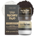 I DEW CARE Biotin Clarifying Dry Shampoo - Tap Secret Dark Original & Dark Brown Duo set | Strengthening & Volumizing, Powder Type, Refillable, Travel size, Brunette, Beauty Gift Sets, 0.29 Oz * 2ea
