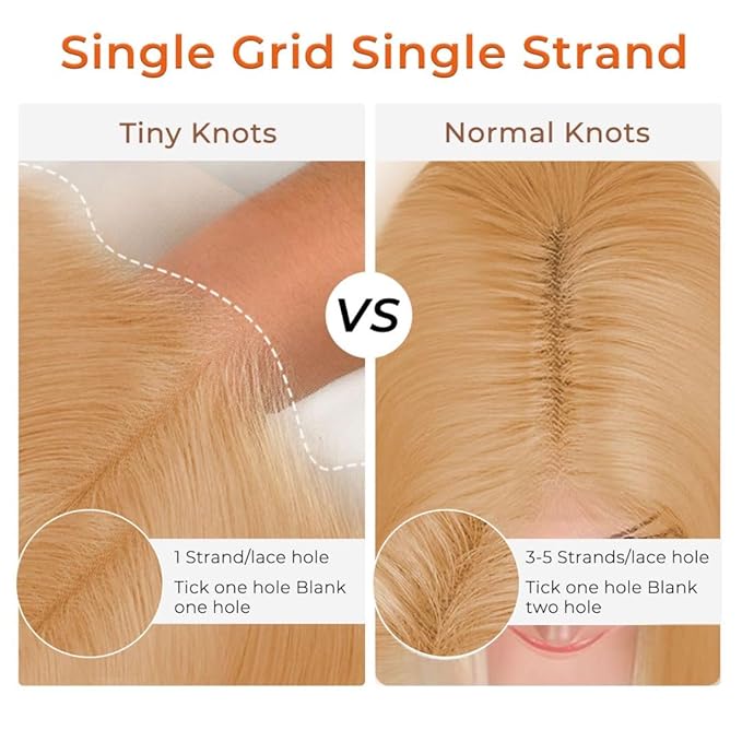 34 Inch Honey Blonde Wig Human Hair 13x6 Straight Honey Blonde HD Lace Front Human Hair Wig 180% Density Colored Wigs Human Hair 27# Glueless Lace Frontal Wigs