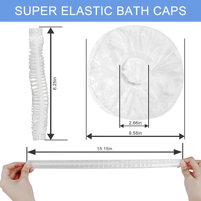 1000 PCS Upgrade Disposable Shower Caps. Ceizioes Waterproof Hair Bath Caps. Thickening Shower Cap for Women Kids Girls. Hotel and Hair Salon. Travel Spa. Home Use Beauty Salon