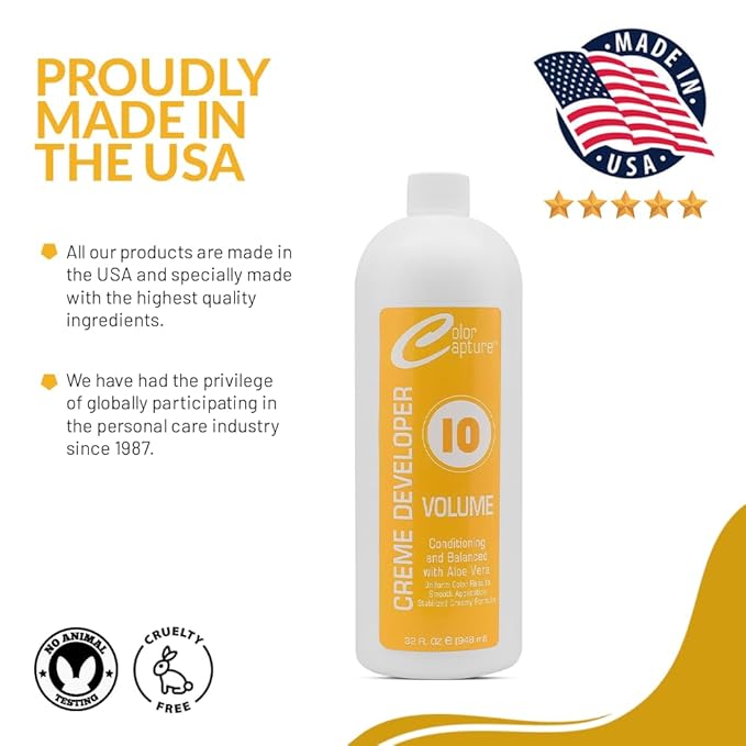 Cream Developer, 10 Vol, Hair Color Enhancer - 32 Ounces