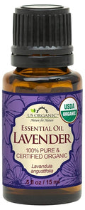 US Organic 100% Pure Lavender Essential Oil, Directly sourced from Bulgaria, USDA Certified Organic, Undiluted, for Diffuser, Humidifier, Massage, Skin, Hair Care, Non GMO, 15 ml
