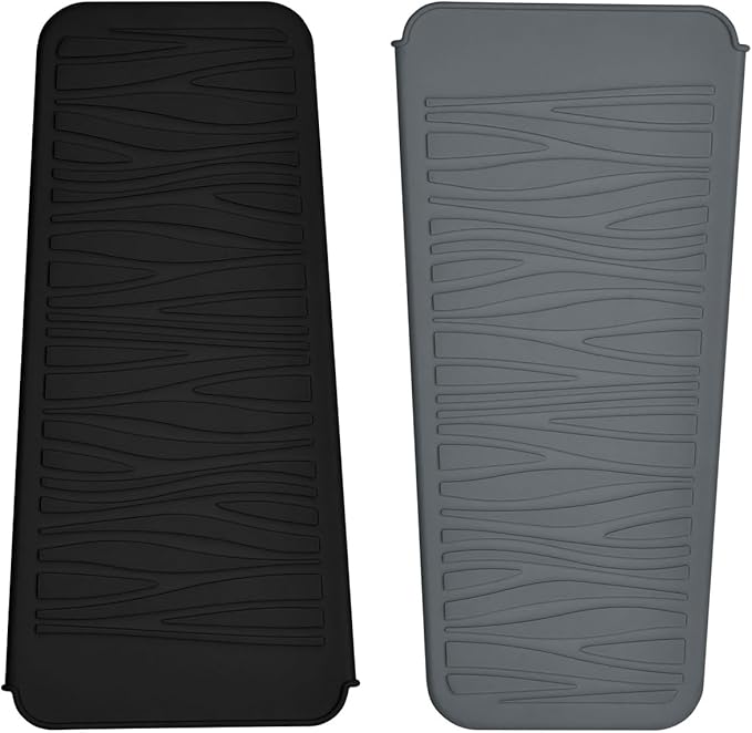 2 Pack Silicone Heat Resistant Travel Mat Pouch for Straighteners, Curling Wands, Flat Irons, and Hot Hair Styling Tools