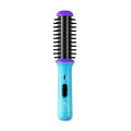 CALISTA GoGo Mini Heated Round Brush | Curl, Touch-Up, De-Frizz, Smooth, and Style Hair with Mini 7” Styling Tool | Heats to 365°F | Perfect Travel Tool | Dual Voltage (Berry Burst)