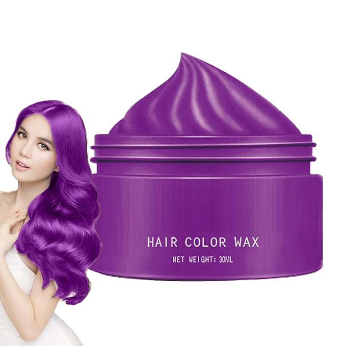 Hair Color Wax - 30ml Temporary Washable Hair Dye, Style and Color Easily for Women Men Teens and Kids, Styling Cream for Parties Cosplay Halloween, Vibrant Fun Colors Easy to Apply Wash