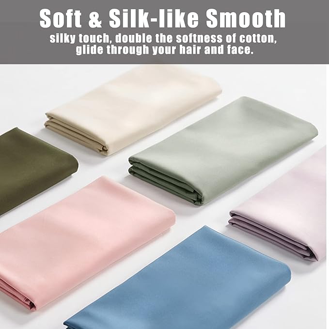 Pillow Cases Standard Size 2 Pack, Bamboo Rayon Cooling Pillowcases with Envelope Closure, Cool Breathable Pillow Case for Hot Sleepers & Night Sweats, 20x26 inches, Aqua Blue