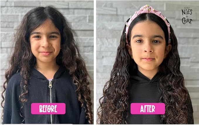 Niles and Chaz What the Frizz! Styling Gel Cream - Kids Curl Cream, Frizz Control, Hydrated & Defined Curls - Paraben, Sulfate, Silicone Free - Curly, Coily, Wavy Hair Products for Kids (8 fl Oz)