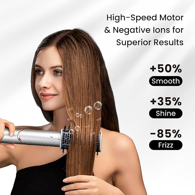 GLAMUP 5-in-1 Flexible Styler Multi Hair Styler - Advanced High-Speed Hair Dryer, Magic Styler with Tight Grip, for Travel, Fast Drying, No Heat Damage, Gift Set