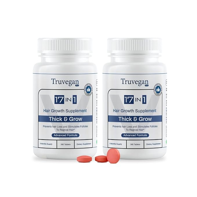 Hair Wellness Supplement | 360 Tablets – Pack of 2 | Daily Nutritional Support for Hair Strength, Thickness & Scalp Care | 17-in-1 Formula for Men & Women