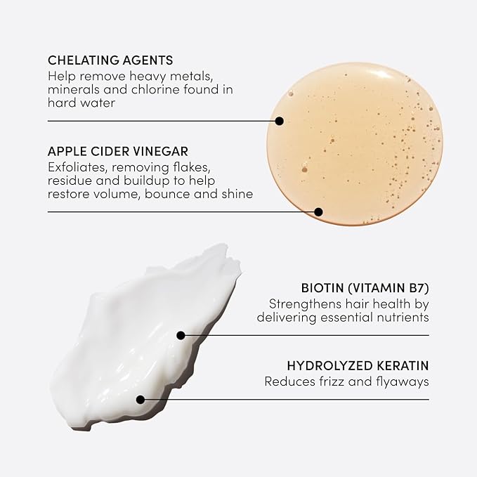 OUAI Detox Shampoo & Fine Hair Conditioner Bundle - Clarifying Shampoo for Build Up, Dirt, Oil, Product and Hard Water & Volumizing Conditioner for Fine Hair (2 Count)