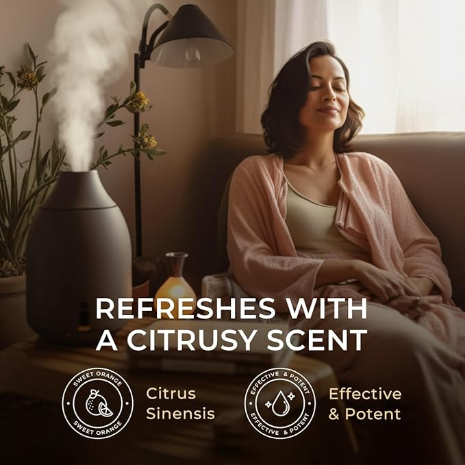 Gya Labs Orange Essential Oil - 4 Fl Oz - for Hair, Skin, Diffuser, Aromatherapy & DIY Candle Making Scent