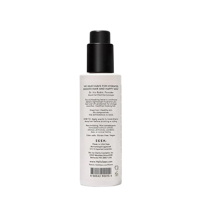 SEEN Leave-In Conditioner - Leave-In Hair Conditioner & Heat Protectant Spray- Detangles & Hydrates- Formulated without Parabens, Sulfates or Phthalate (Scented)