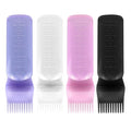 ELANE Hair Oiler Comb Bottle,4 Pack Root Comb Applicator Bottle for Hair Oil Scalp Hair Oiling Applicator（pink+purple+white+black）