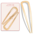 2PCS 4.2Inch French Hair Pins U-Shaped Pins for Women and Girls Fashion Metal Hair Pin French Twist Hair Pins for Buns, Updos,Stylish and Functional(set1-gold)
