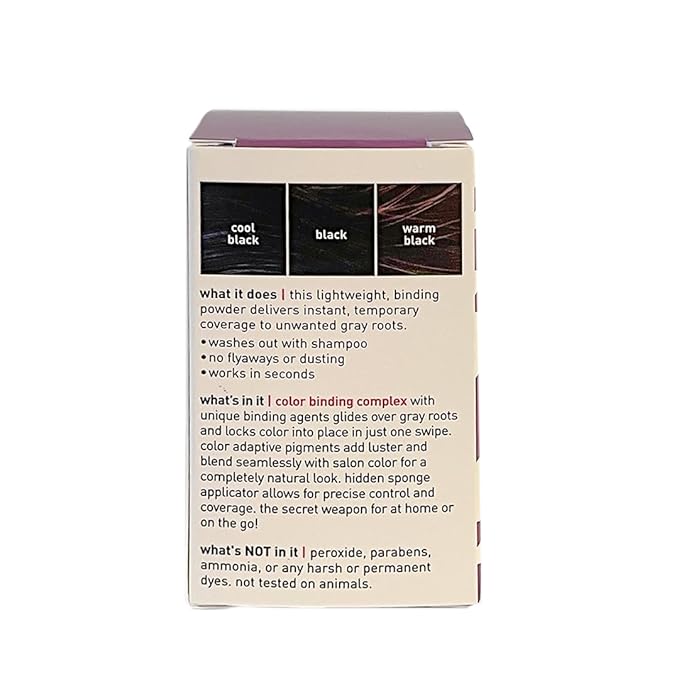 Style Edit Root Touch Up Powder for Black Hair | Cover Up Hair Color for Grays and Roots Coverage | Mineral Infused Binding Hairline Powder 2 Pack