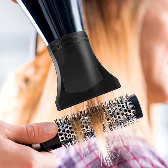 Baluue 2Pcs Hair Dryer Nozzles, Blow Dryer Diffusers, Professional Salon Hairdressing Styling Tool, Narrow Concentrator Replacement Fits1.57-1.89 Inch Outer Diameter