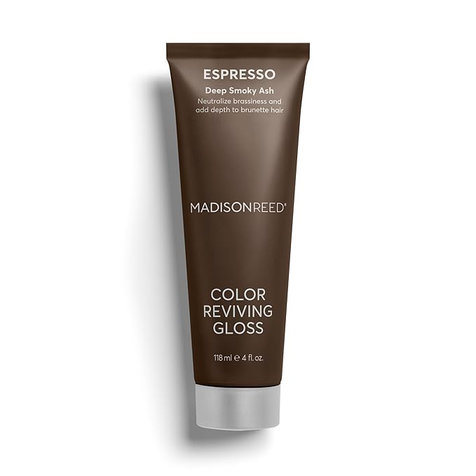 Madison Reed Color Reviving Gloss, Espresso - Brown, Semi-Permanent Hair Dye, Enhances Hair Color & Corrects Tone, Adds Brilliant Shine, Keratin & Argan Oil, 4 Fl Oz (118 mL)
