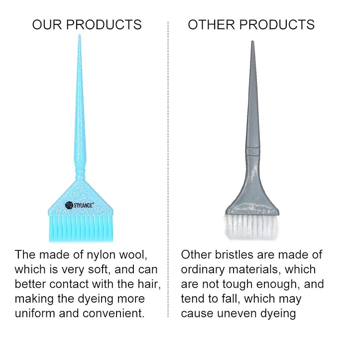Hair Color Brush Set, Hair Coloring Brushes for Hair Styling Salon Home DIY Barber