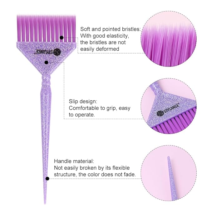 Hair Color Brush Set, Hair Coloring Brushes for Hair Styling Salon Home DIY Barber