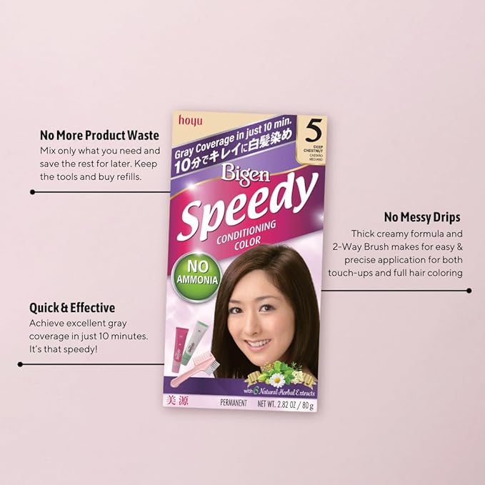 Bigen Speedy Conditioning Color Refill: 4A Ash Brown - 3 Pack