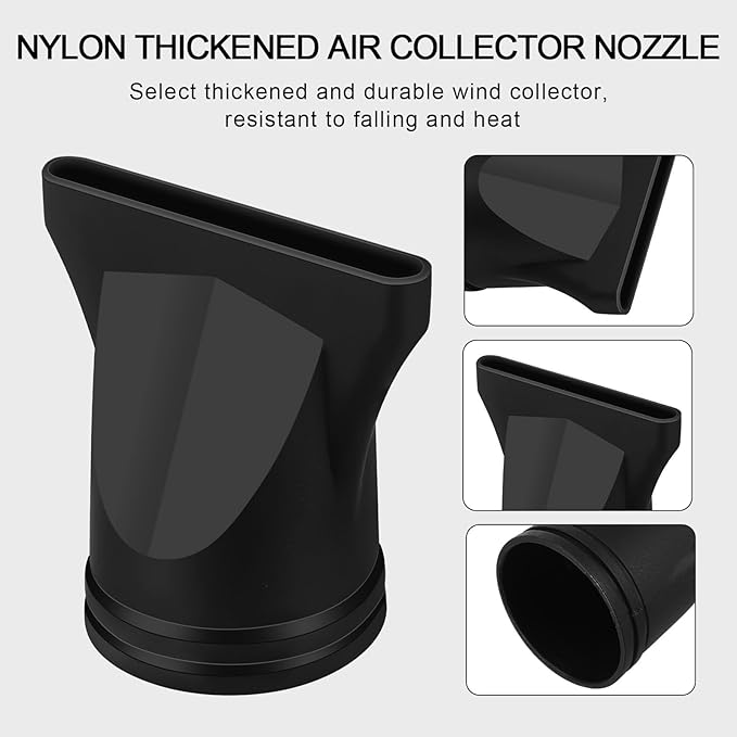 Baluue 2Pcs Hair Dryer Nozzles, Blow Dryer Diffusers, Professional Salon Hairdressing Styling Tool, Narrow Concentrator Replacement Fits1.57-1.89 Inch Outer Diameter