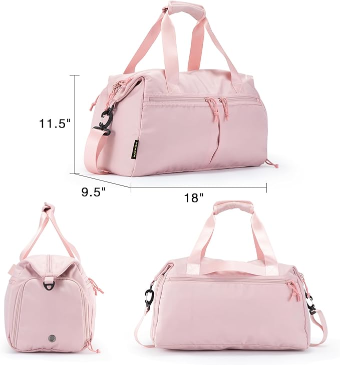 Weekender Duffel Bag with Shoe Compartment And Wet Pocket-Luggage Everyday Overnight Bag for Men and Women Travel-Carry On Gym Bag