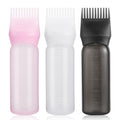 Pimoys Root Comb Applicator Bottle Oil Applicator for Hair Dye, Hair Oiling Bottle Brush with Graduated Scale (3 Pack, 6 Ounce)