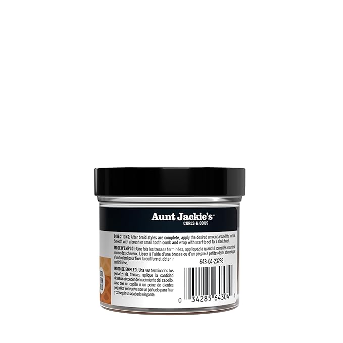 Aunt Jackie's Award-Winning Braid + Twist Collection Smooth + Swirl Edge Gel with Extra Firm Hold, 4oz