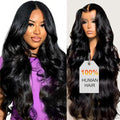 30 Inch HD Lace Front Wig Human Hair [2-year life], 100% Real Human Hair, 13x6 Body Wave Lace Front Wigs for Black Women Glueless Lace Frontal Wig Pre Plucked Bleached Knots 200% Density
