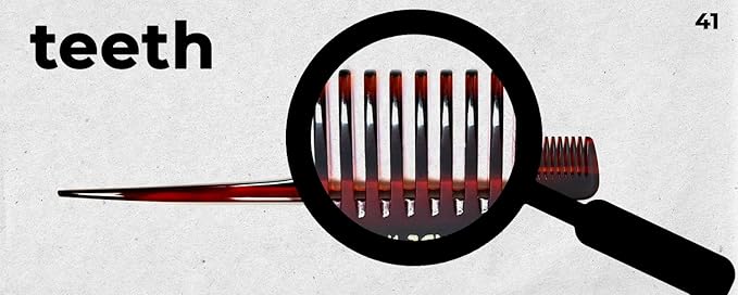 #41 Handmade Wide Tooth Rat Tail Comb Tortoise Havana Acetate Thick Coarse Curly Detangling Parting Grooming Teasing Hair Styling Hairdresser Barber Hairdressing Wet Dry Pocket Women Men Kids