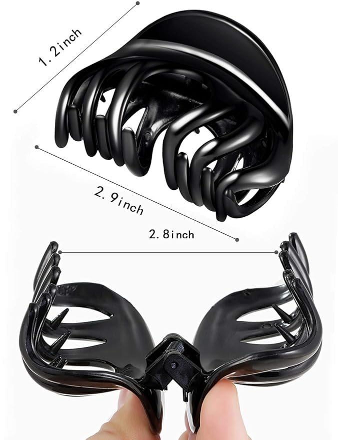 Octopus Medium Hair Claw Clips Thin Hair Women No-Slip Grip Jaw Hair Claw Clip for Fine Hair(Octopus)