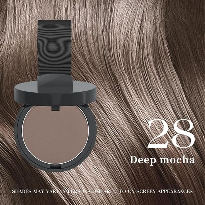 Maycheer Hairline Powder for Women - Hair Rich Shading Powder, 30 Colors Magic Root Cover Up (Deep Mocha 28)