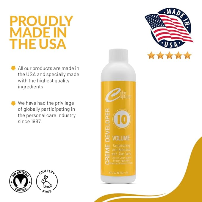 Cream Developer, 10 Vol, Hair Color Enhancer - 8 Ounces
