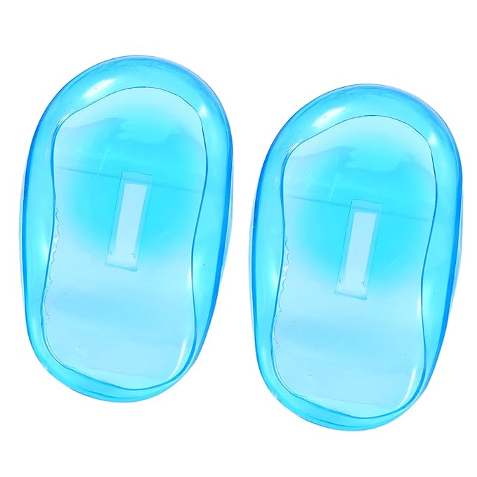 Ear Covers For Hair Dryer, ear covers for hair dryer, Cimenn 2pcs Blue Ear Cover Anti Staining Plastic Guard Earmuffs From The Dye
