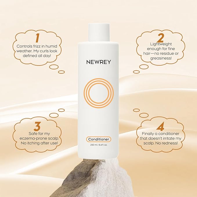 Hydrating Conditioner for Dry, Damaged Hair - 8.4oz | Moisture Repair Treatment with Hydrolyzed Keratin & Coconut Oil for Smooth, Shiny, Manageable Hair