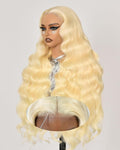 24 InchWear And Go Glueless 613 9x6 HD lace front wig Human Hair Pre Plucked Pre Cut For Beginners Human Hair 180% Density Body Wave Lace Front Wigs No Glue Pre Cut 3 Seconds To Wear Glueless Wig
