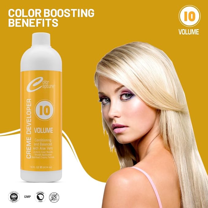 Cream Developer, 10 Vol, Hair Color Enhancer - 16 Ounces