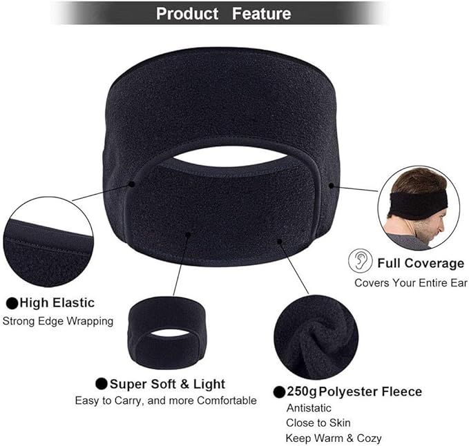 Ear Warmer Headband - Winter Ear Cover Running Ear Muffs for Men and Women