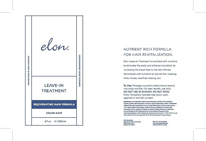 Elon Complete Kit for Early Hair Loss – Elon Scalp Cleaner & Leave-In Treatment + Matrix 5000 Supplement - Suitable for All Hair Types – Paraben Free & Sulfate Free