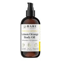 BARE BOTANICS 8 oz Moisturizing Lemon Orange Body Oil - 100% Pure & Natural for Skin & Nails - Perfect for Moisturization - Vegan, Cruelty Free & Naturally Scented Hair Oil