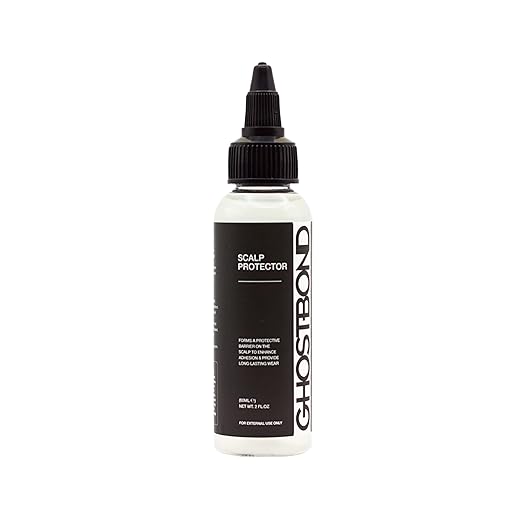 GHOSTBOND Scalp Protector - Sensitive Skin Barrier & Sweat Shield for Lace Front Wigs, Toupees & Hair Systems, Aloe Vera Infused Prep for Wig Adhesive - Protects Scalp & Extends Hold - 2 fl oz