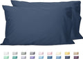 Sunflower Queen Pillowcases Set of 2, 100% Cotton Queen Size Pillow Cases 2, 20×30 inches Crown Blue, Soft and Breathable