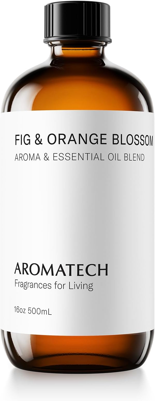 Aromatech Fig & Orange Blossom Aroma Essential Oil Blend: Hotel Inspired Aromatherapy with for Ultrasonic Diffusers & Nebulizers - 16.9 fl oz, 500 mL