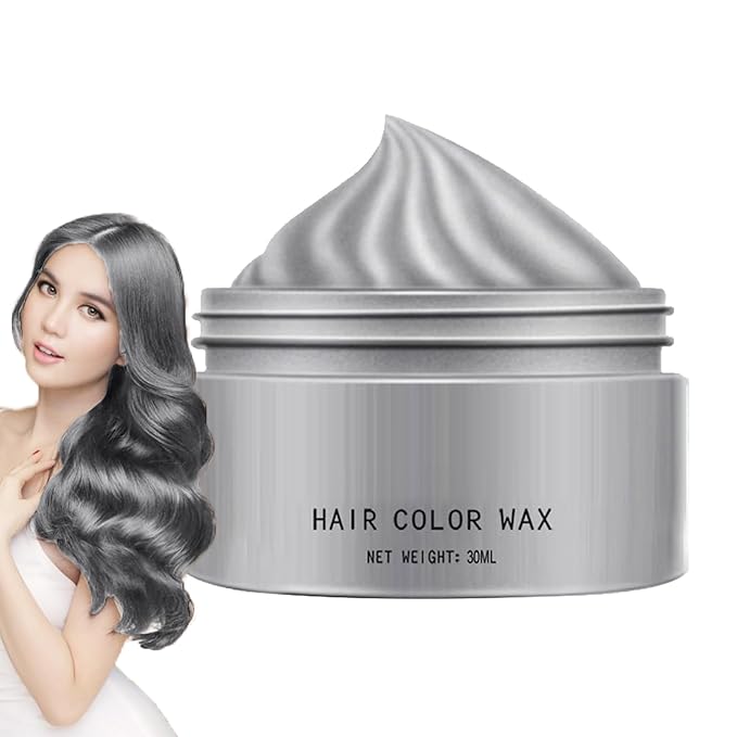 Hair Color Wax - 30ml Temporary Washable Hair Dye, Style and Color Easily for Women Men Teens and Kids, Styling Cream for Parties Cosplay Halloween, Vibrant Fun Colors Easy to Apply Wash