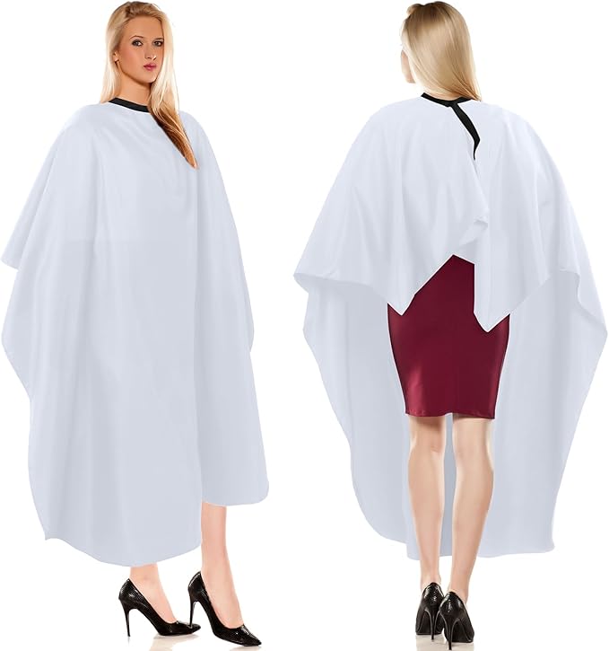 12Pcs Barber Cape 64 x 56'' Large Waterproof Hair Cutting Salon Cape Adjustable Snaps for Hair Dye Salon Stylist Supplies