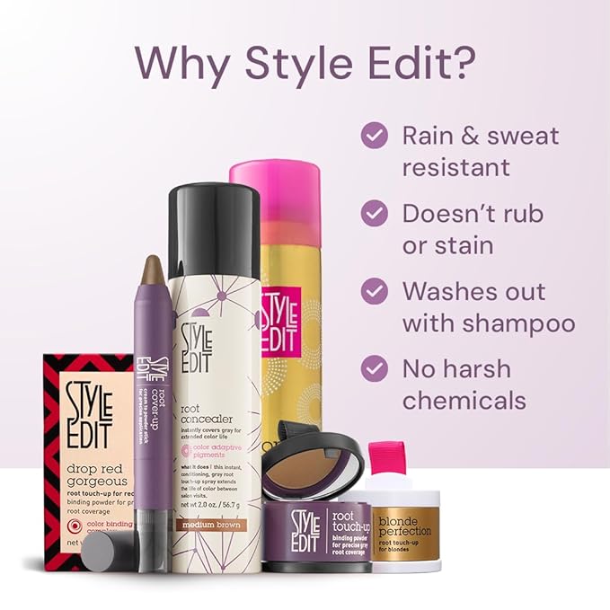 Root Touch Up Spray for Light Blonde Hair by Style Edit | Temporary Hair Color for Dark Roots, Highlights and Thinning Areas | 0.75 oz Travel Size