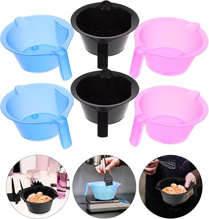 Hair Dye Bowl Transparent Salon Hair Color Mixing Bowl with Scales Professional Dye Supplies for Precise Color Control and Highlights 2.6 Inch Compact Size