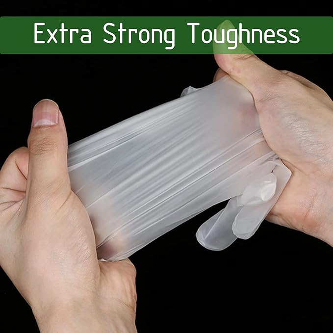 Clear Vinyl Food Safe Disposable Gloves Latex Free Powder Free for Food Prep Handling Cooking Cleaning